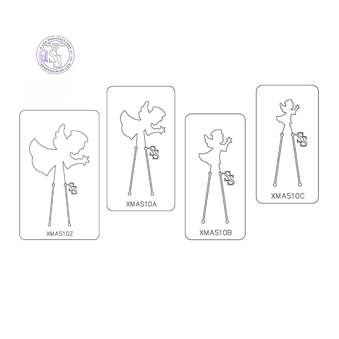 PANCAKE DIE XMAS10 ANGEL/STAR